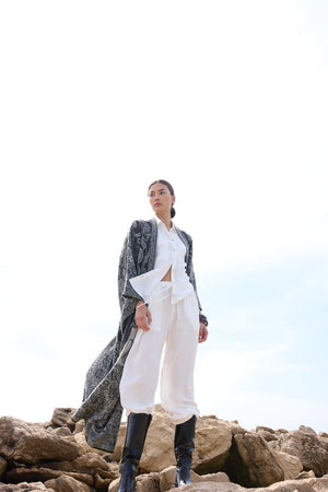 Jamun White Pyjama in EXTRA SMALL WHITE - Sustainable Fashion by KLEED LOUNGEWEAR