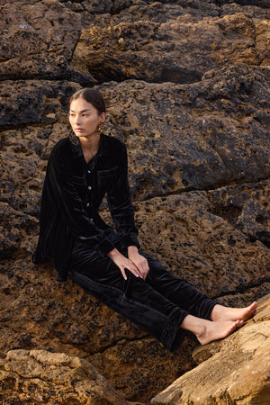 Neem Black Pyjama in EXTRA SMALL BLACK - Sustainable Fashion by KLEED LOUNGEWEAR