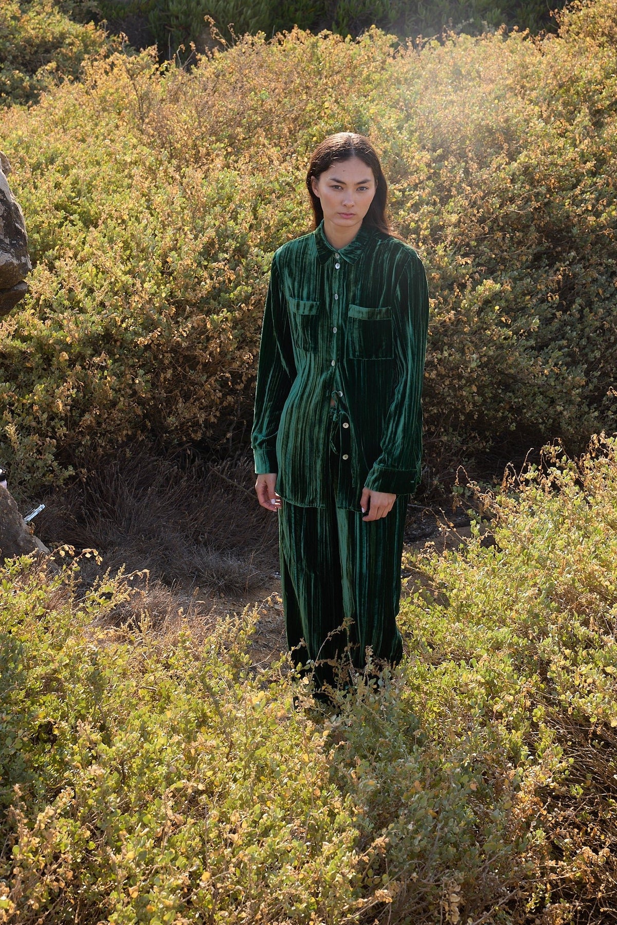 Peepal Green Pyjama in EXTRA SMALL GREEN - Sustainable Fashion by KLEED LOUNGEWEAR