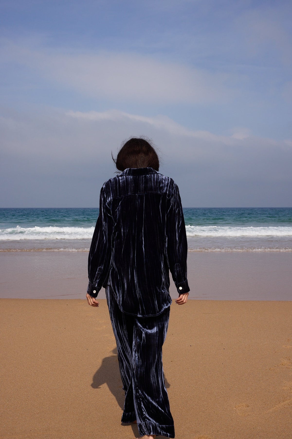 Peepal Blue Pyjama in EXTRA SMALL BLUE - Sustainable Fashion by KLEED LOUNGEWEAR