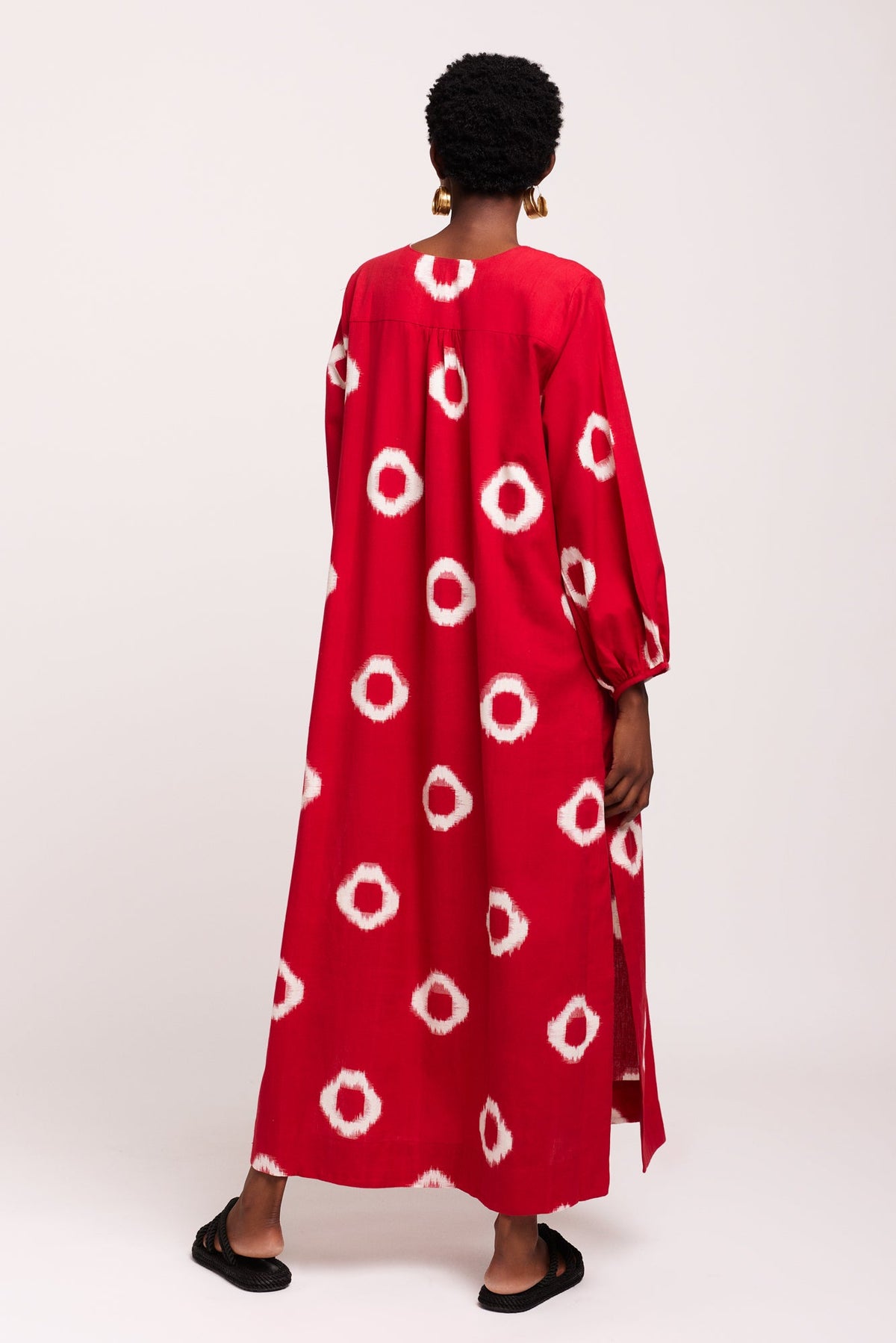 Red Manda Kaftan in XS/S RED - Sustainable Fashion by KLEED LOUNGEWEAR