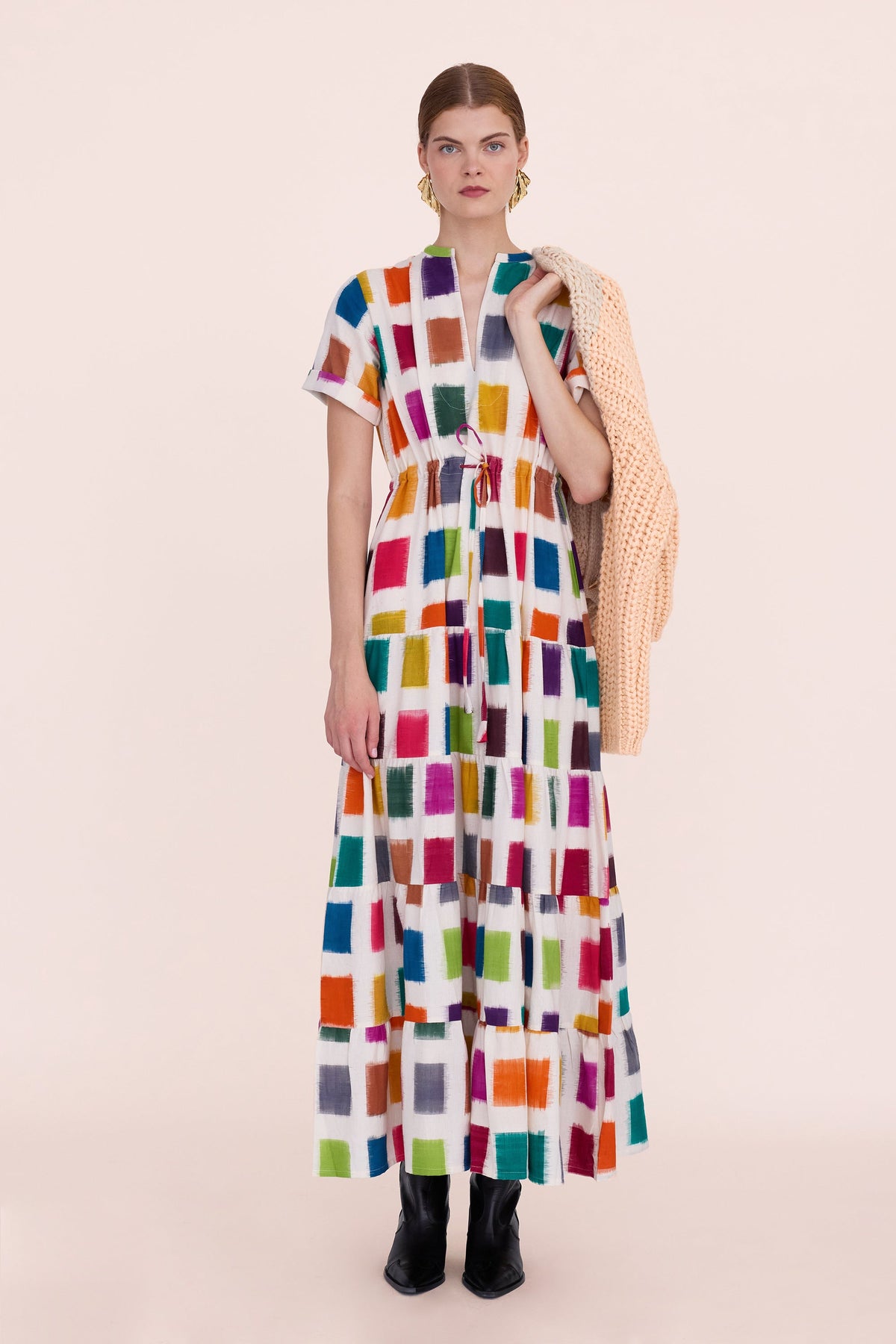 Multi - Squares Bikaner in S/M MULTI - COLOR - Sustainable Fashion by KLEED LOUNGEWEAR