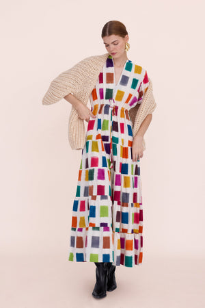 Multi - Squares Bikaner in S/M MULTI - COLOR - Sustainable Fashion by KLEED LOUNGEWEAR