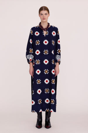 Gadisar Midnight Kaftan in XS/S DARK BLUE - Sustainable Fashion by KLEED LOUNGEWEAR