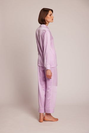 Roller Lilac Pyjama in SMALL LILAC - Sustainable Fashion by KLEED LOUNGEWEAR