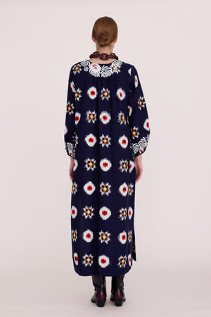 Gadisar Midnight Kaftan in XS/S DARK BLUE - Sustainable Fashion by KLEED LOUNGEWEAR
