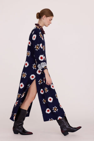 Gadisar Midnight Kaftan in XS/S DARK BLUE - Sustainable Fashion by KLEED LOUNGEWEAR