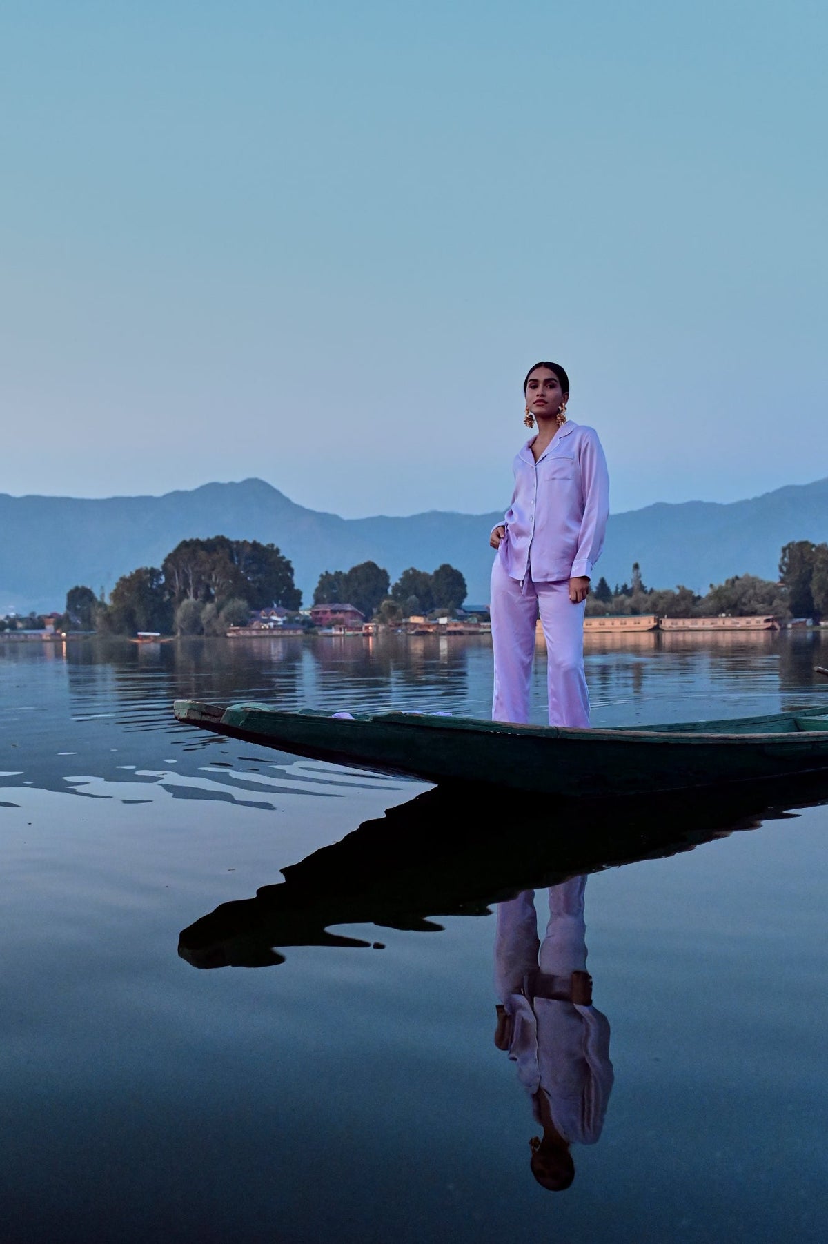 Roller Lilac Pyjama in SMALL LILAC - Sustainable Fashion by KLEED LOUNGEWEAR