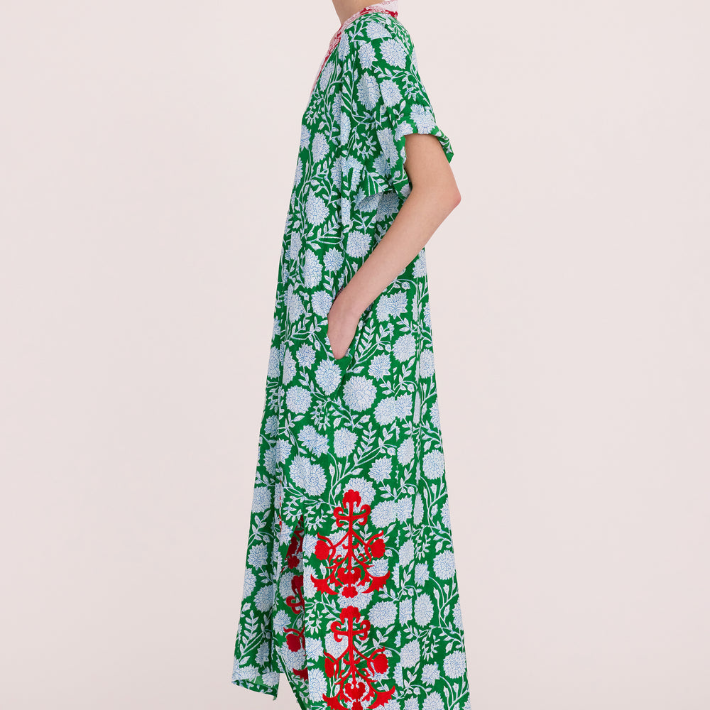 Dhara Emerald Kaftan