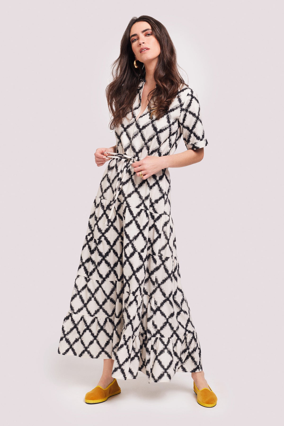 White Bikaner Dress in M/L WHITE - Sustainable Fashion by KLEED LOUNGEWEAR