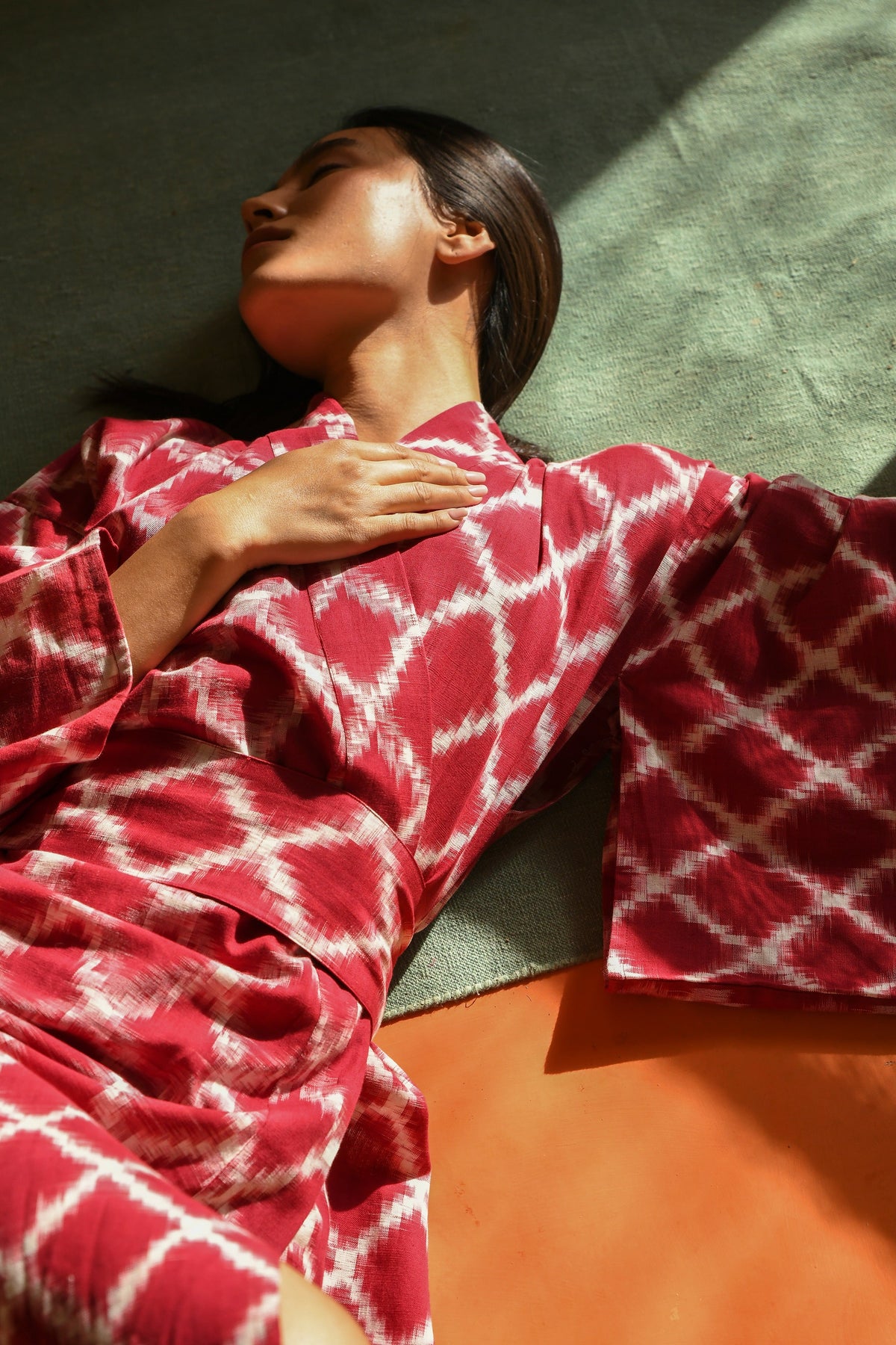 Khatoo Red Kimono in S/M RED - Sustainable Fashion by KLEED LOUNGEWEAR