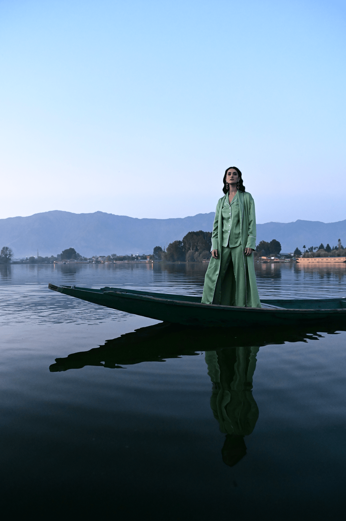 Roller Green Robe in S/M GREEN - Sustainable Fashion by KLEED LOUNGEWEAR