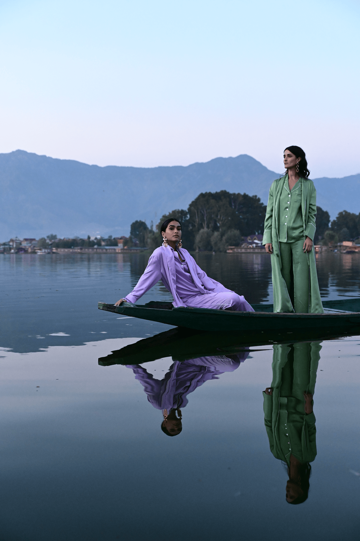 Roller Green Robe in S/M GREEN - Sustainable Fashion by KLEED LOUNGEWEAR