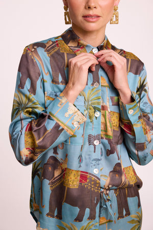 Haathee Pyjama in EXTRA SMALL BLUE - Sustainable Fashion by KLEED LOUNGEWEAR