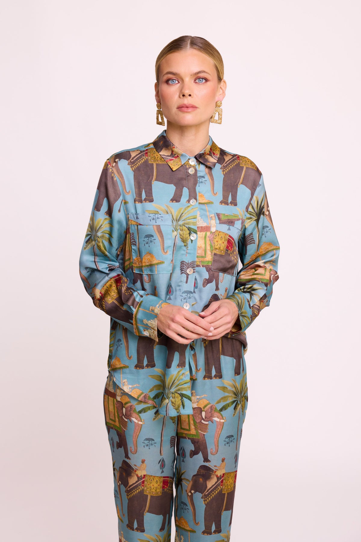Haathee Pyjama in SMALL BLUE - Sustainable Fashion by KLEED LOUNGEWEAR