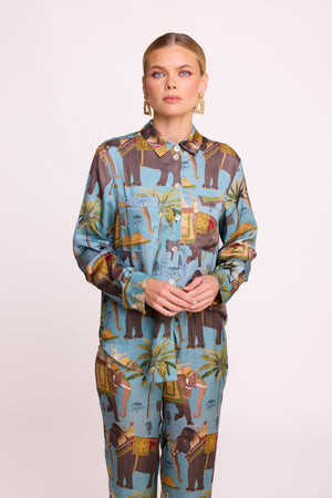 Haathee Pyjama in SMALL BLUE - Sustainable Fashion by KLEED LOUNGEWEAR