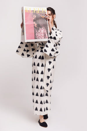 White Savannah Kimono in S/M WHITE - Sustainable Fashion by KLEED LOUNGEWEAR