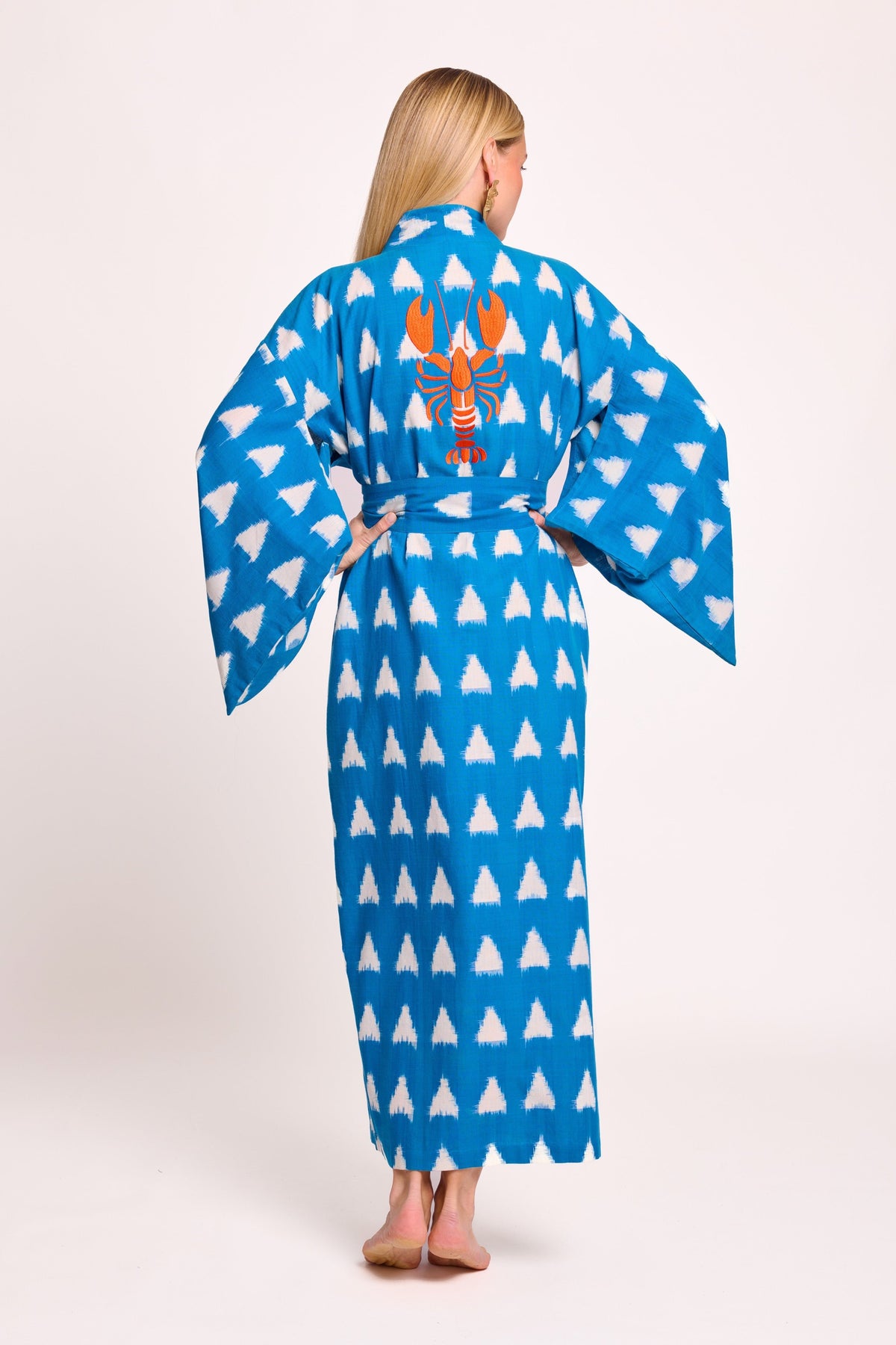Turquoise Savannah Kimono in S/M TURQUOISE - Sustainable Fashion by KLEED LOUNGEWEAR