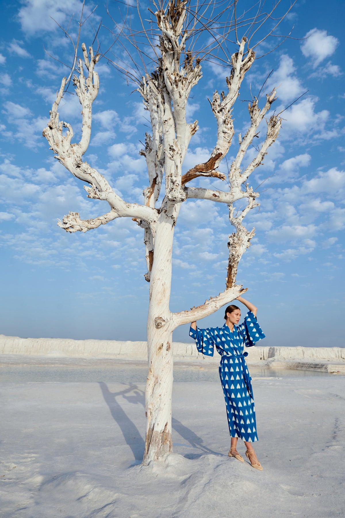 Turquoise Savannah Kimono in S/M TURQUOISE - Sustainable Fashion by KLEED LOUNGEWEAR
