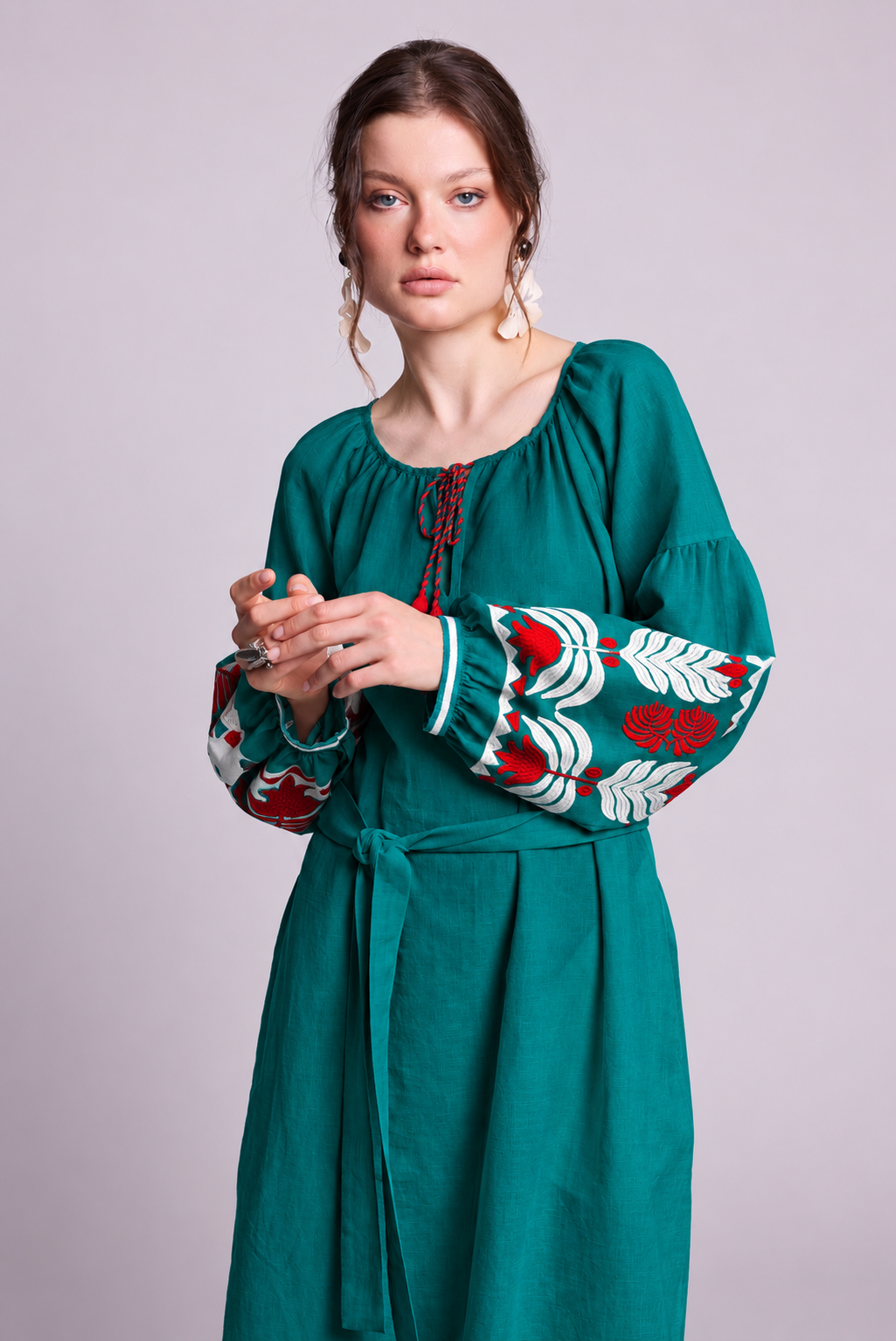 Portofino Teal Kaftan