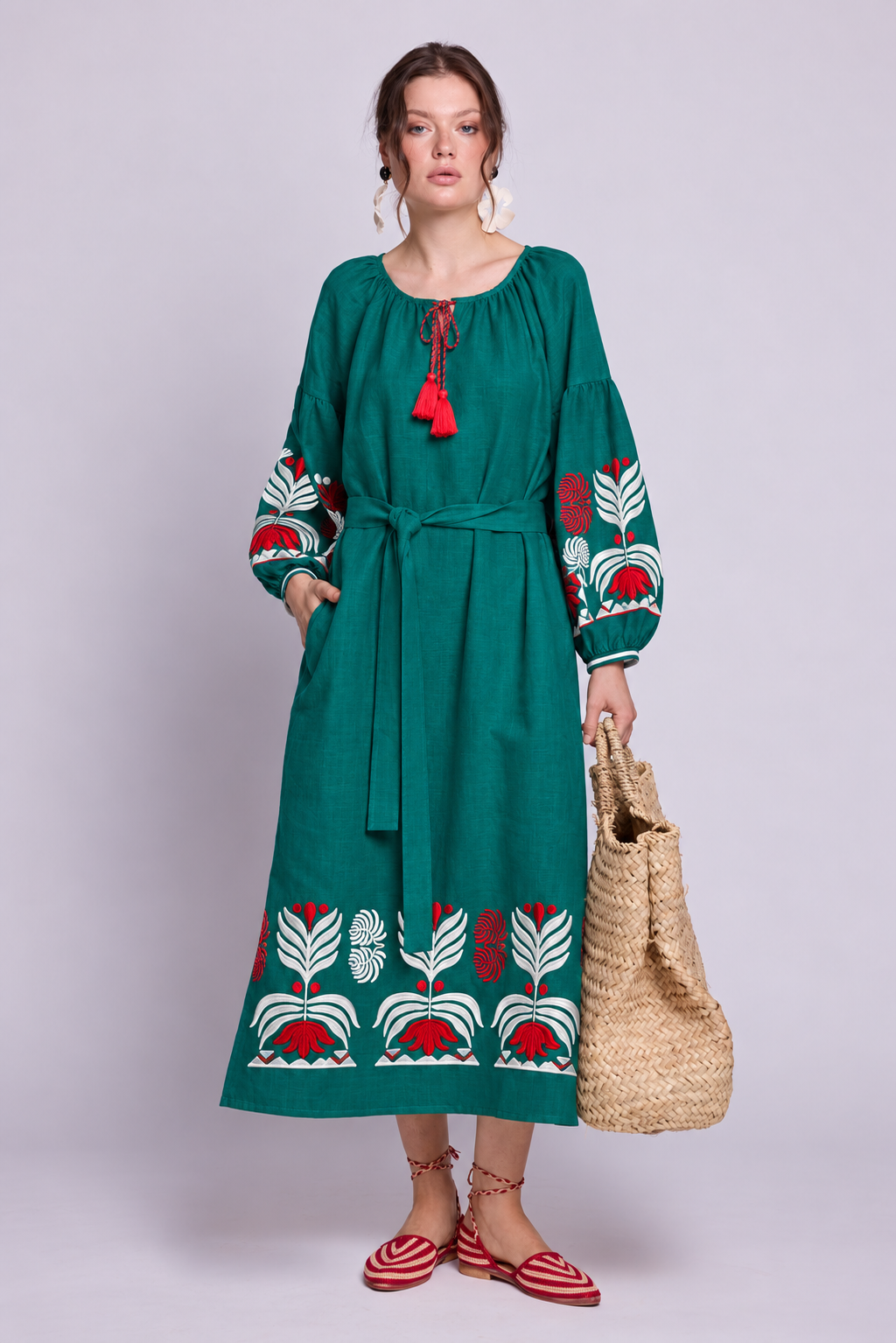 Portofino Teal Kaftan