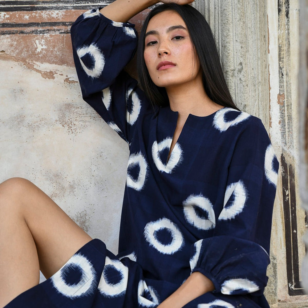 
                      
                        Blue Manda Kaftan in XS/S DARK BLUE - Sustainable Fashion by KLEED LOUNGEWEAR
                      
                    