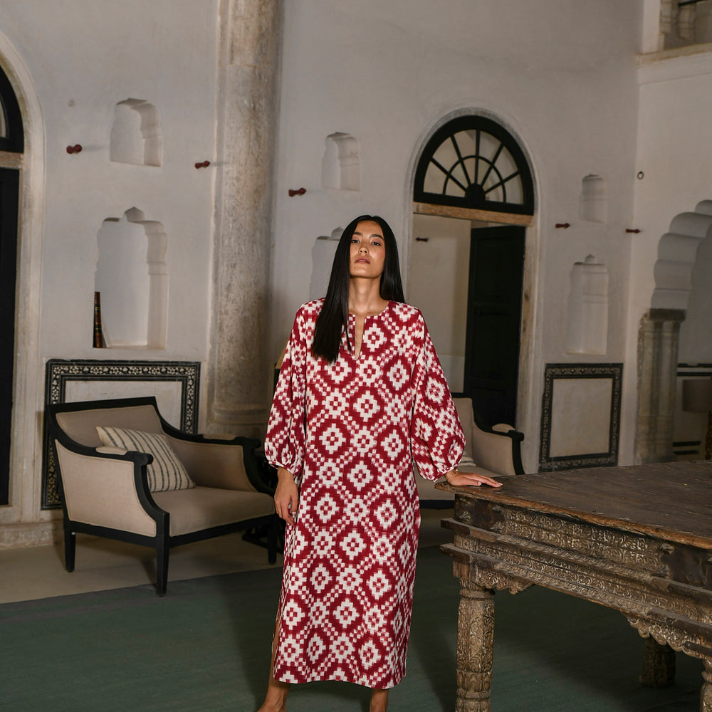 
                      
                        Dorcas Red Kaftan
                      
                    