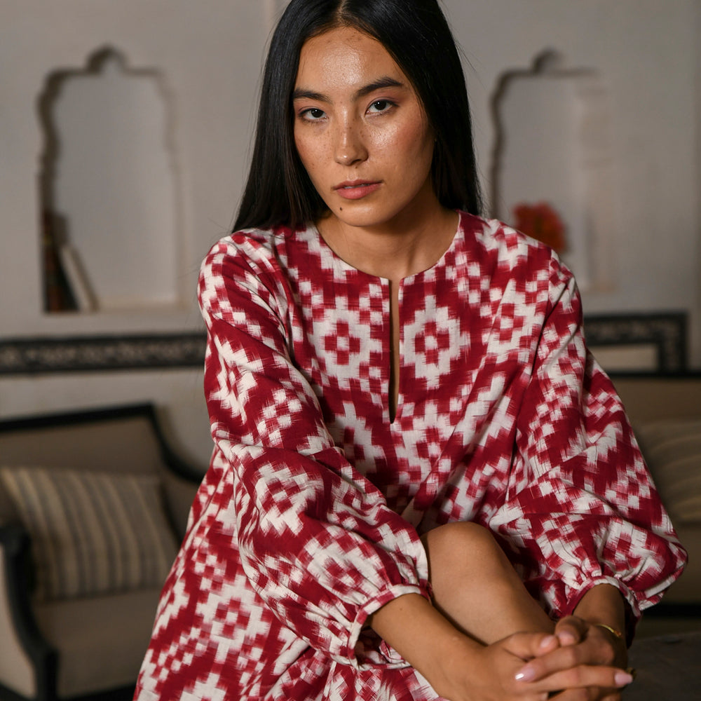 
                      
                        Dorcas Red Kaftan
                      
                    