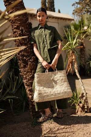 Yala Khaki Pyjama in EXTRA SMALL KHAKI - Sustainable Fashion by KLEED LOUNGEWEAR