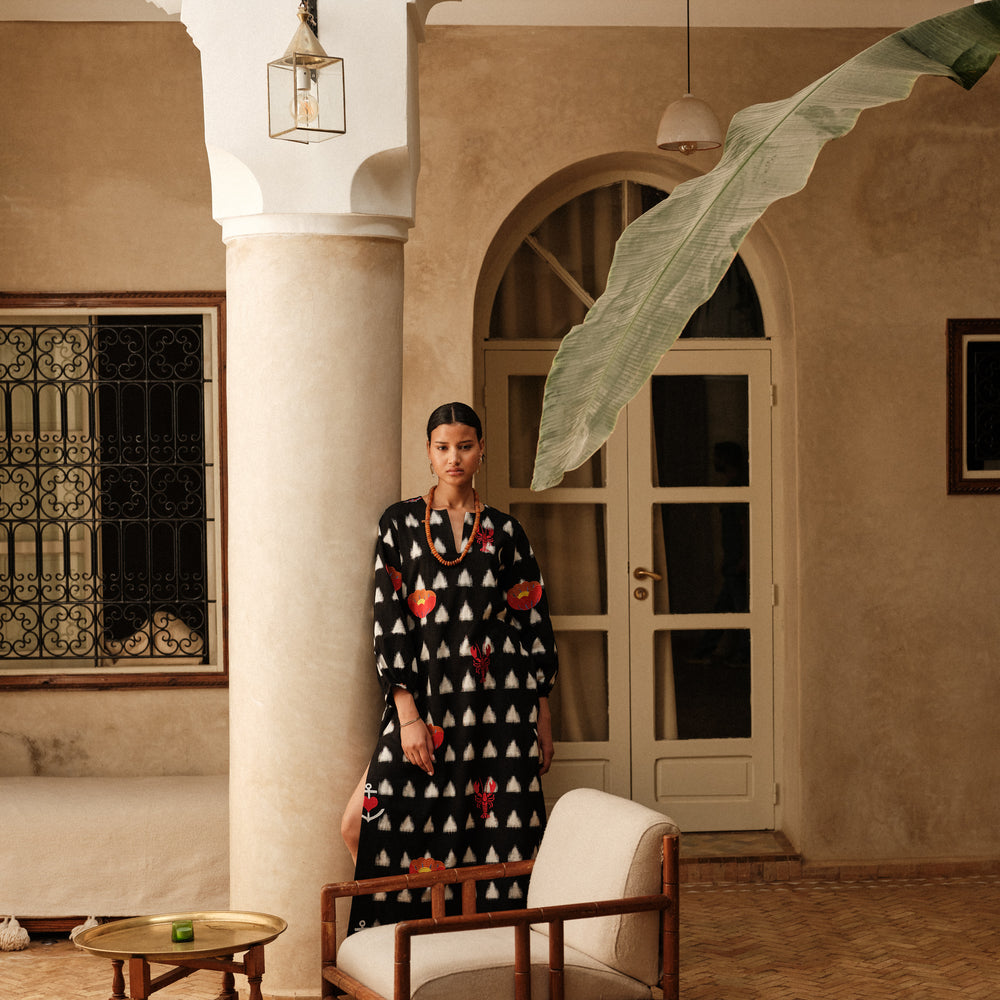 Gondi Black Kaftan