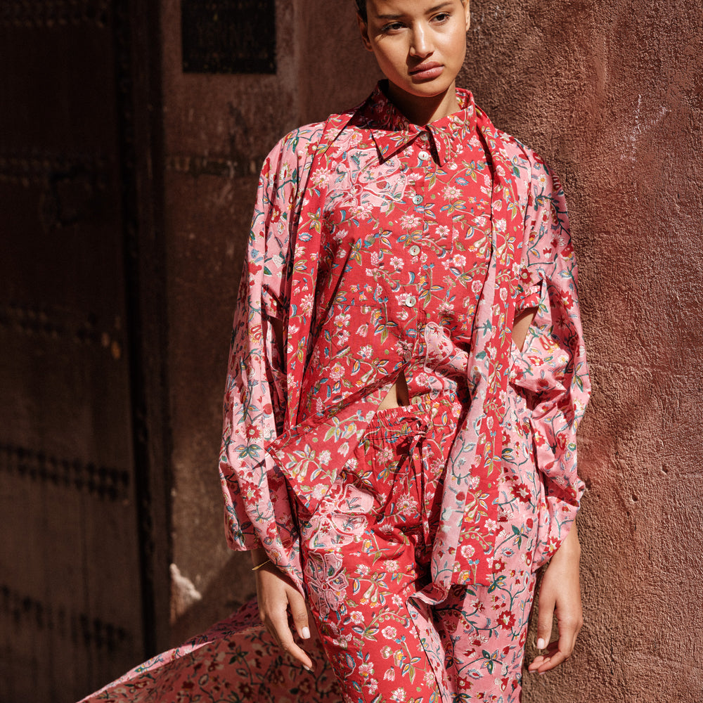 Demoiselle Pink Naya Kimono