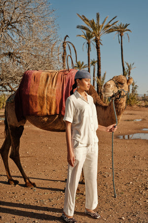 Jackie White Pyjama in EXTRA SMALL WHITE - Sustainable Fashion by KLEED LOUNGEWEAR