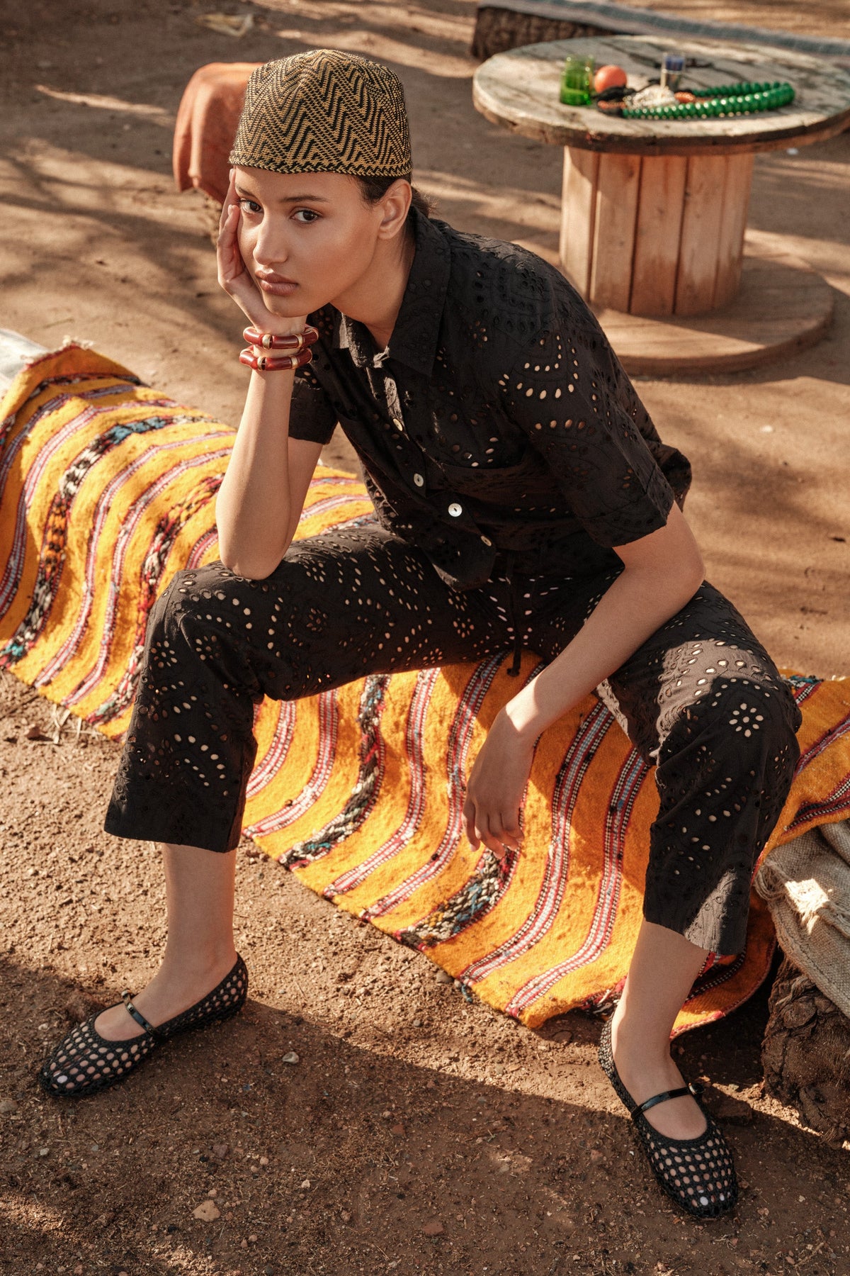 Yala Black Pyjama in EXTRA SMALL BLACK - Sustainable Fashion by KLEED LOUNGEWEAR