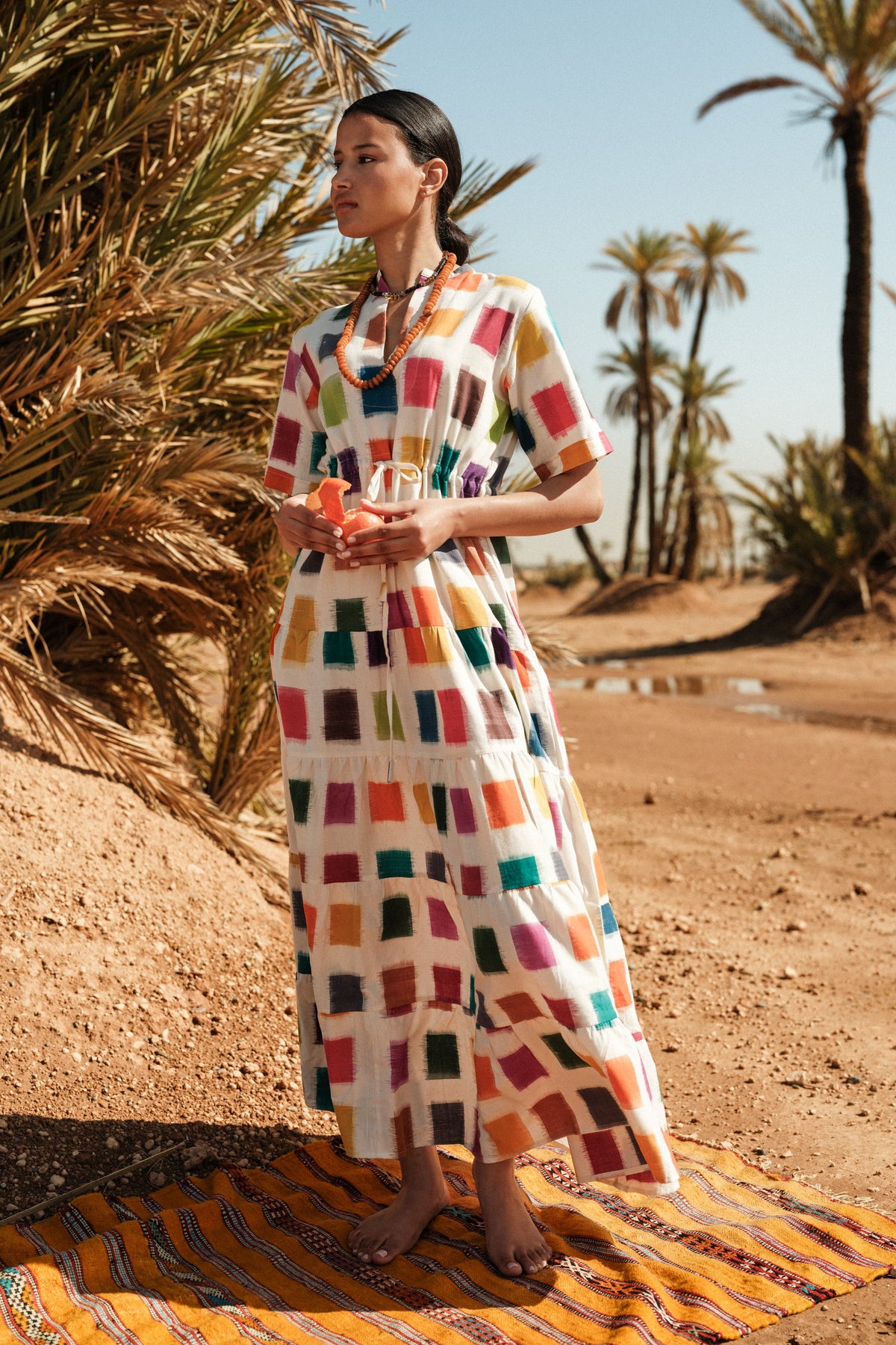Multi - Squares Bikaner in S/M MULTI - COLOR - Sustainable Fashion by KLEED LOUNGEWEAR
