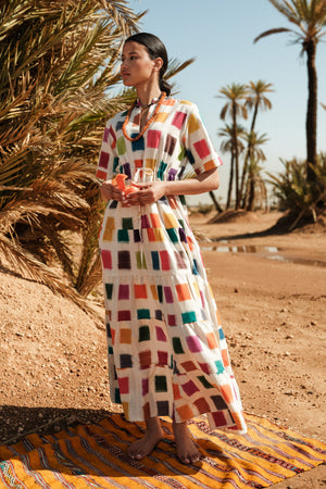 Multi - Squares Bikaner in S/M MULTI - COLOR - Sustainable Fashion by KLEED LOUNGEWEAR