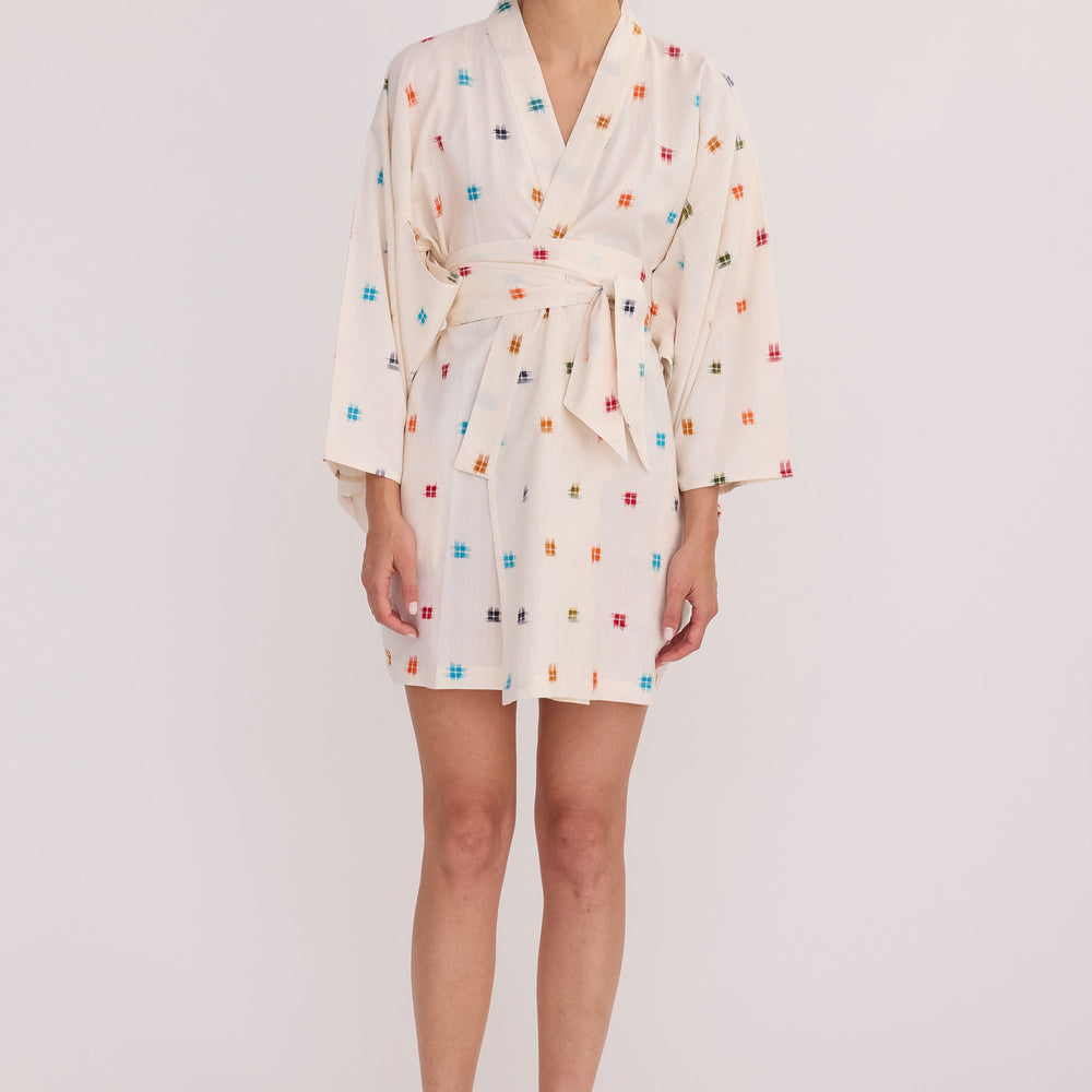 
                      
                        Rainbow Short Kimono
                      
                    