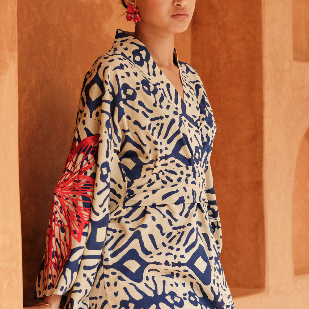 
                      
                        Kiula Blue Kimono
                      
                    