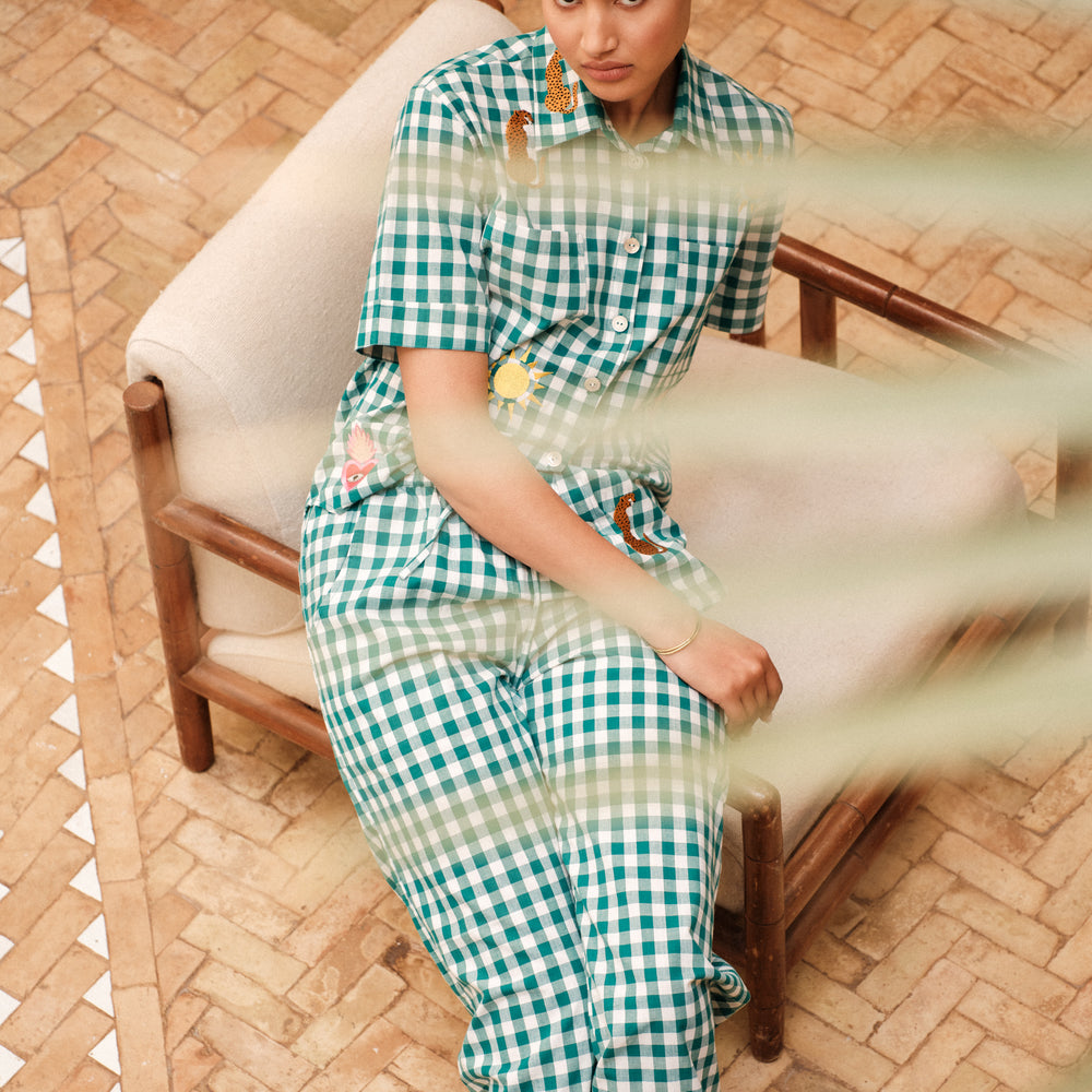 
                      
                        Ambar Green Pyjama
                      
                    
