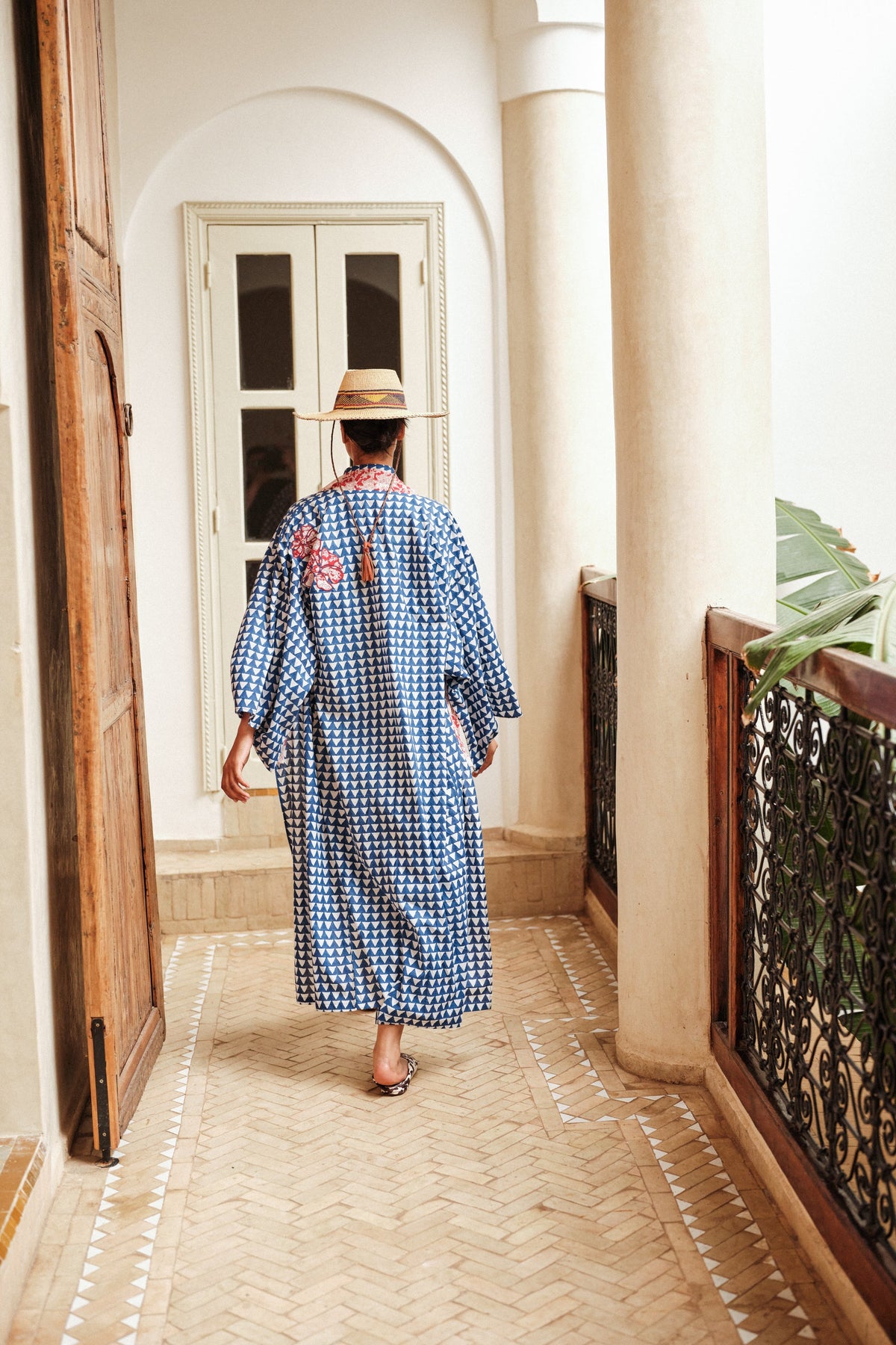 Blue Sambar Naya Kimono in XS/S BLUE - Sustainable Fashion by KLEED LOUNGEWEAR