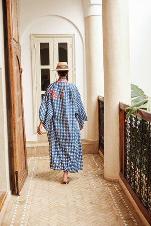 Blue Sambar Naya Kimono in XS/S BLUE - Sustainable Fashion by KLEED LOUNGEWEAR