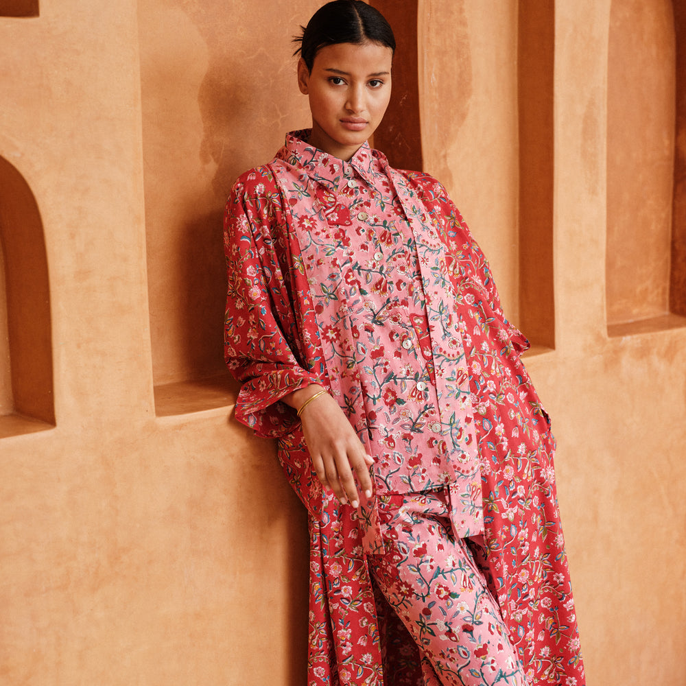 Demoiselle Red Naya Kimono