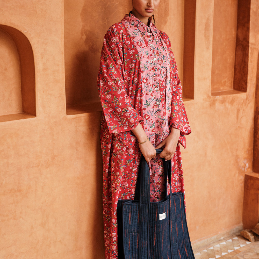 Demoiselle Red Naya Kimono