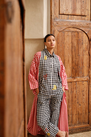 Ambar Red Kimono in S/M RED - Sustainable Fashion by KLEED LOUNGEWEAR