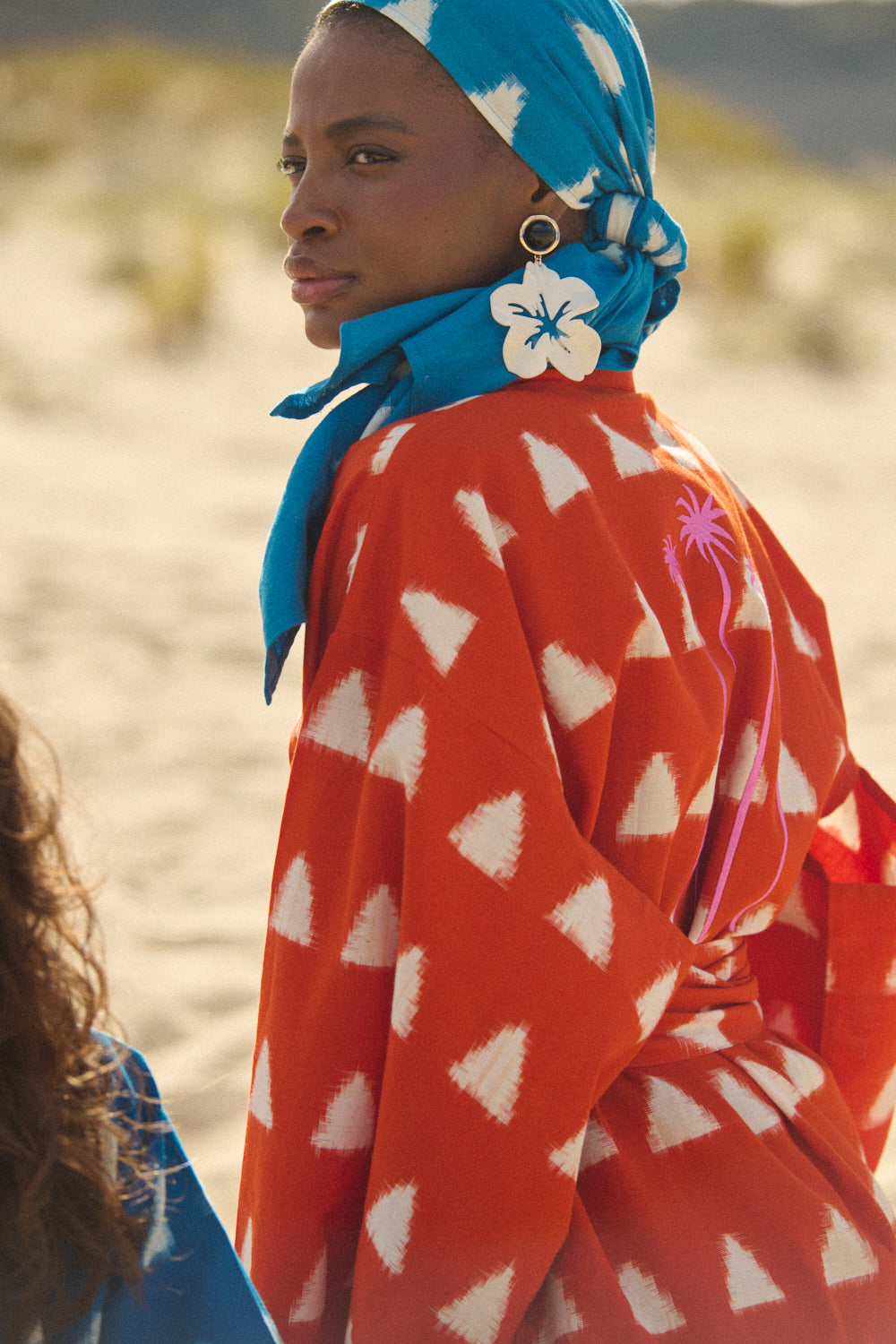 Orange Savannah Short Kimono [KLEED]