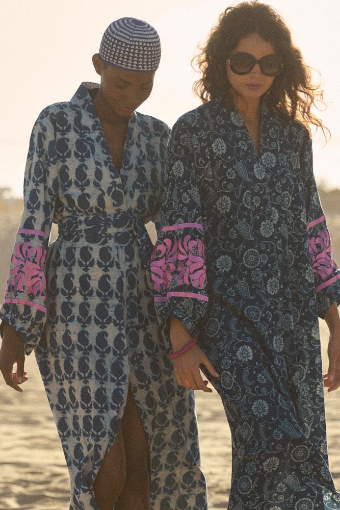 Provance Kimono in XS/S DARK BLUE - Sustainable Fashion by KLEED LOUNGEWEAR