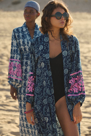 Provance Kimono in XS/S DARK BLUE - Sustainable Fashion by KLEED LOUNGEWEAR
