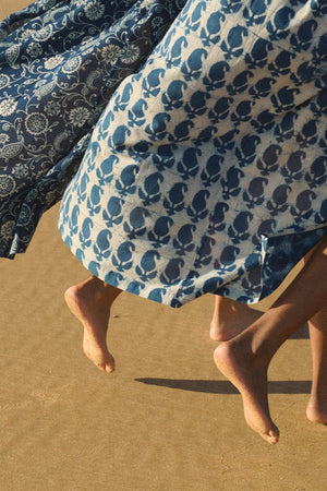 Provance Kimono in XS/S DARK BLUE - Sustainable Fashion by KLEED LOUNGEWEAR