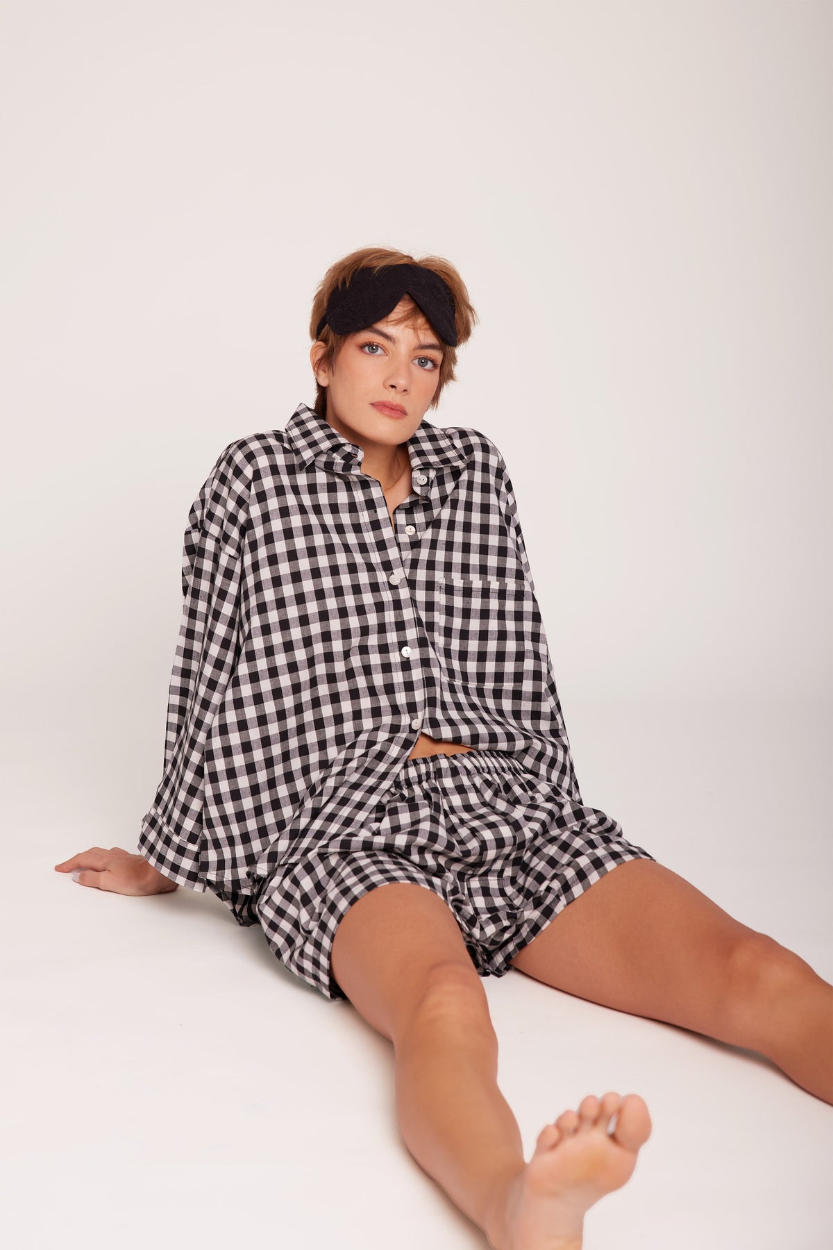Bhati Black Short Pyjama in XS/S BLACK - Sustainable Fashion by KLEED LOUNGEWEAR