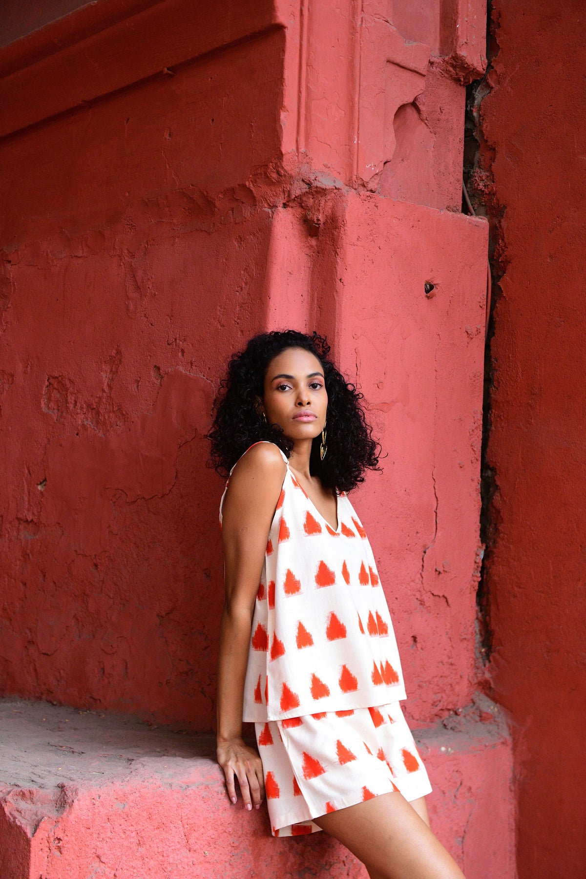 Orange Marygold Pyjama in XS/S ORANGE - Sustainable Fashion by KLEED LOUNGEWEAR