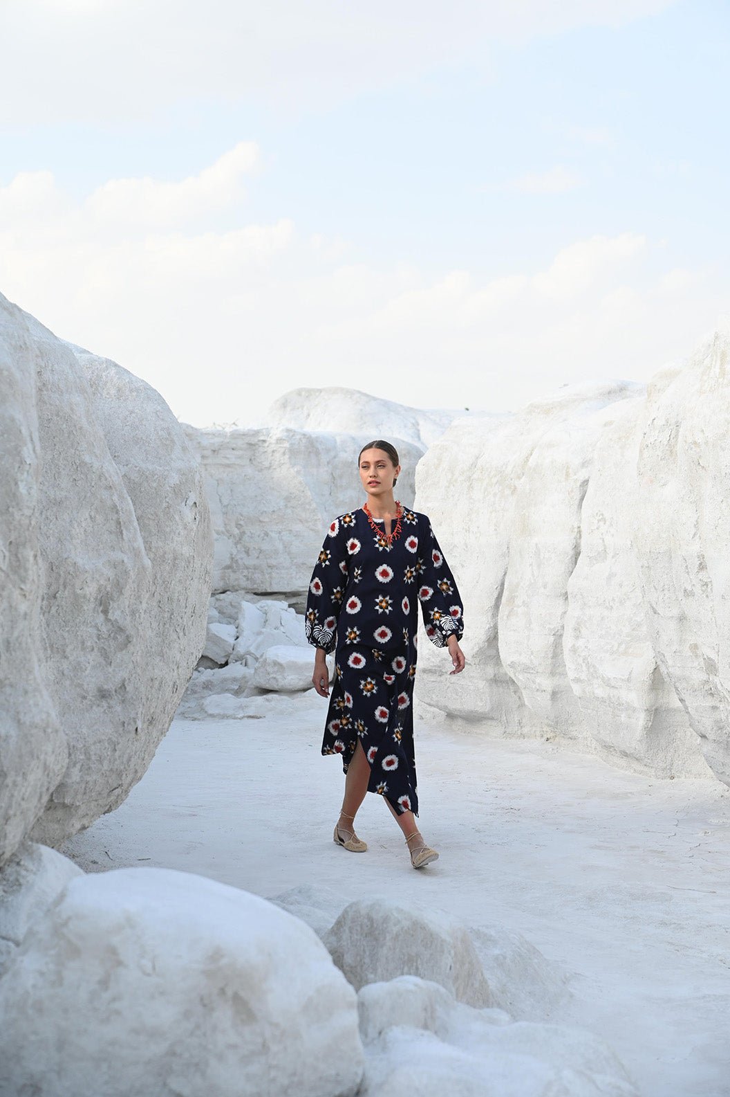 Gadisar Midnight Kaftan in XS/S DARK BLUE - Sustainable Fashion by KLEED LOUNGEWEAR